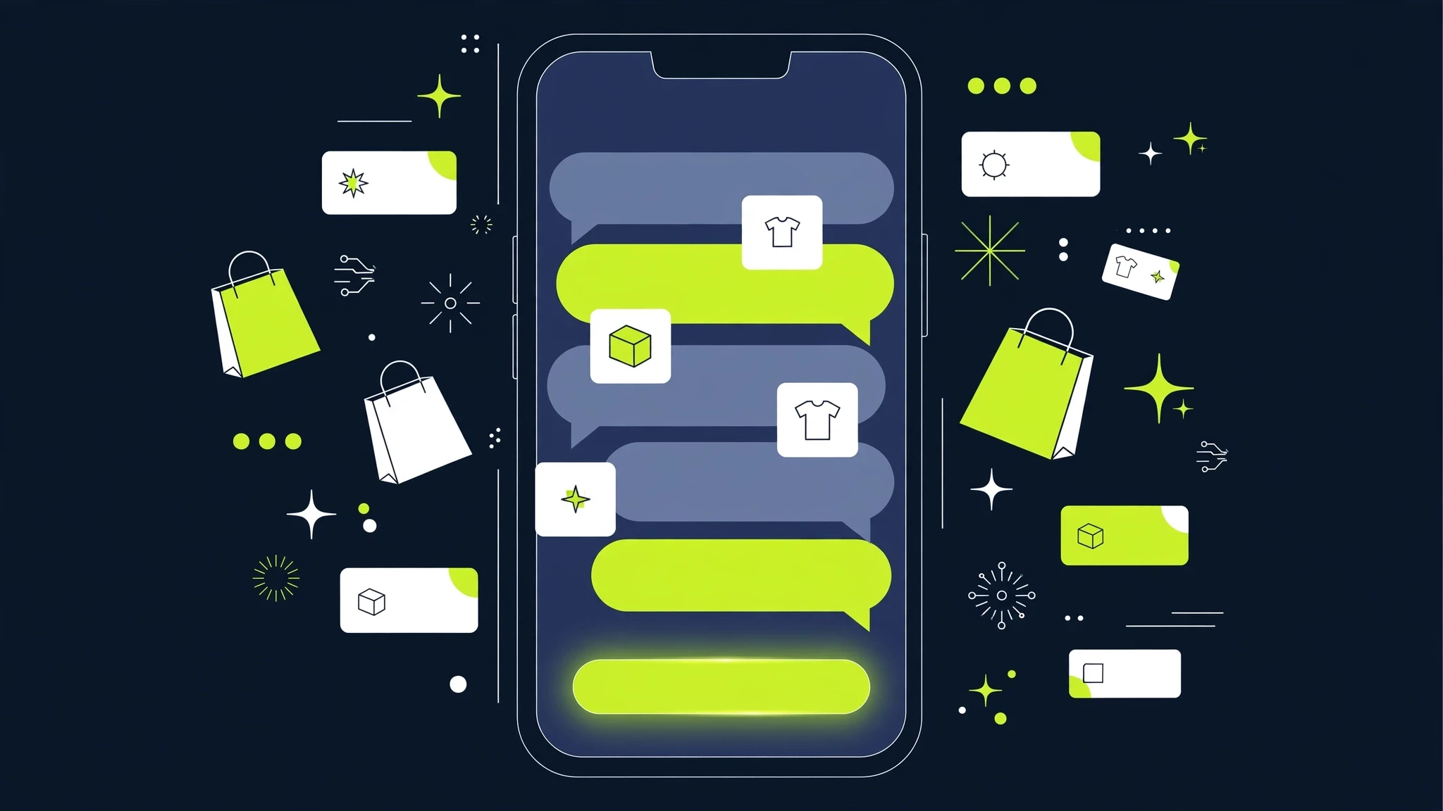 TikTok Agentic Commerce — AI shopping assistant and one-click Buy Direct checkout concept